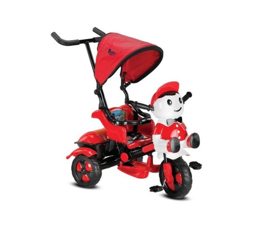 Babyhope 125 Yupi Triycle 3 Tekerli Kontrollü Bisiklet Kırmızı-Siyah Babyhope 125 Yupi Triycle 3 Tekerli Kontrollü Bisiklet Kırmızı-Siyah