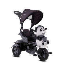 Babyhope 127A Little Panda 3 Tekerli Kontrollü Bisiklet (Pedli) Gri