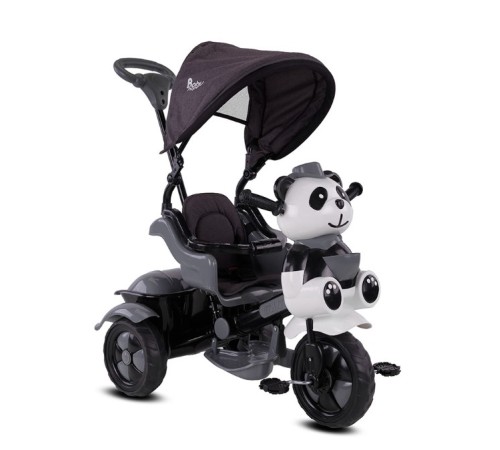 Babyhope 127A Little Panda 3 Tekerli Kontrollü Bisiklet (Pedli) Gri