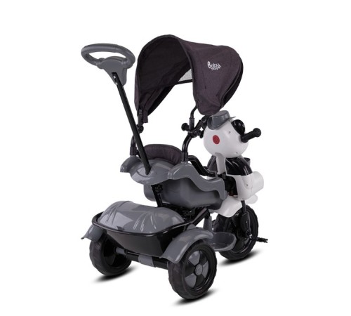 Babyhope 127A Little Panda 3 Tekerli Kontrollü Bisiklet (Pedli) Gri