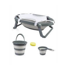 BabyJem Katlanır Banyo 5'Li Küvet Seti 596 Antrasit