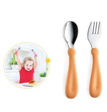 Paslanmaz Çelik Çatal Kaşık Seti 522 Somon
