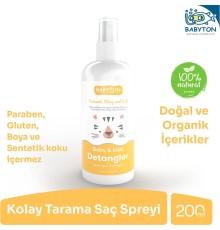 Babyton Bebek ve Çocuklar İçin Kolay Tarama Saç Spreyi 200 ml