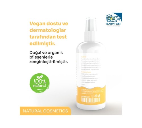 Babyton Bebek ve Çocuklar İçin Kolay Tarama Saç Spreyi 200 ml Babyton Bebek ve Çocuklar İçin Kolay Tarama Saç Spreyi 200 ml