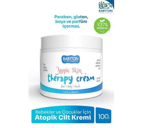 Babyton Bebekler ve Çocuklar İçin Atopik Cilt Kremi 100 ml Babyton Bebekler ve Çocuklar İçin Atopik Cilt Kremi 100 ml