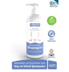 Babyton Göz Yakmayan Doğal Bebek ve Çocuk Şampuanı 400 ml