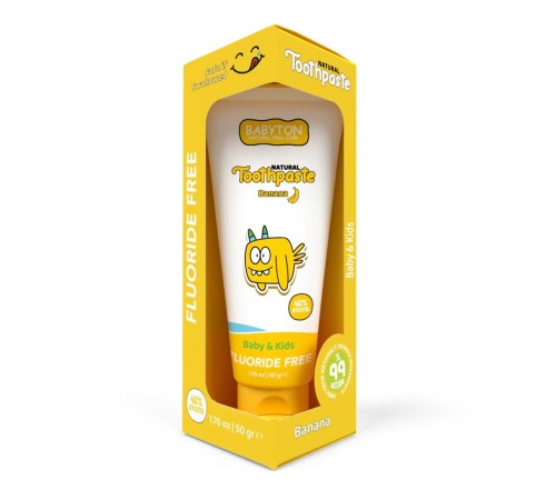 Babyton Organik Doğal Muz Aromalı Diş Macunu 50 Gr Babyton Organik Doğal Muz Aromalı Diş Macunu 50 Gr