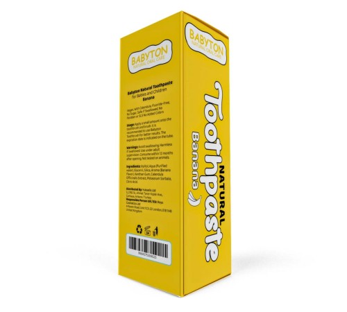 Babyton Organik Doğal Muz Aromalı Diş Macunu 50 Gr Babyton Organik Doğal Muz Aromalı Diş Macunu 50 Gr
