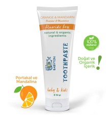 Babyton Organik Doğal Portakal & Mandalina Aromalı Diş Macunu 50 Gr