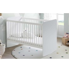 Babywhen Pratik Kademeli Sallanır Beşik 60x120 Beyaz