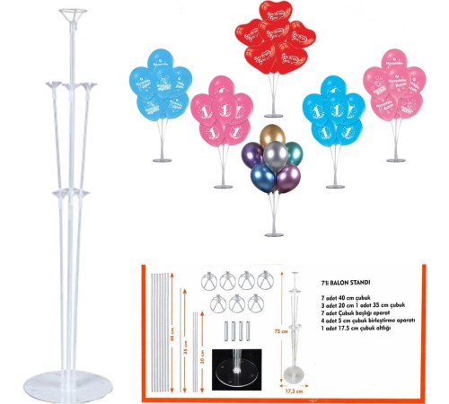 Balon Standı 75 cm Balon Standı 75 cm