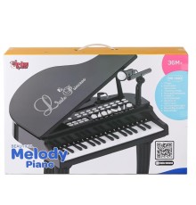 BAO-1403B 0237 Mikrofonlu 37 Tuşlu Mp3 Çalar Büyük Siyah Piyano