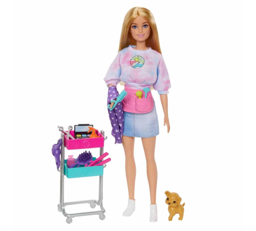 BarbieMalibuStilistBebekOyunSeti BarbieMalibuStilistBebekOyunSeti