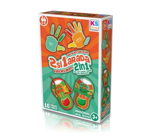 BE233 KS, Sol Elim Sağ Elim 2si1 arada Bağcıklarım / +3 yaş BE233 KS, Sol Elim Sağ Elim 2si1 arada Bağcıklarım / +3 yaş