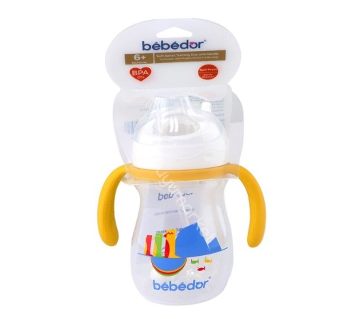 Bebedor Yumuşak Uçlu Kulplu Alıştırma Bardağı 270ml 7503 Bebedor Yumuşak Uçlu Kulplu Alıştırma Bardağı 270ml 7503