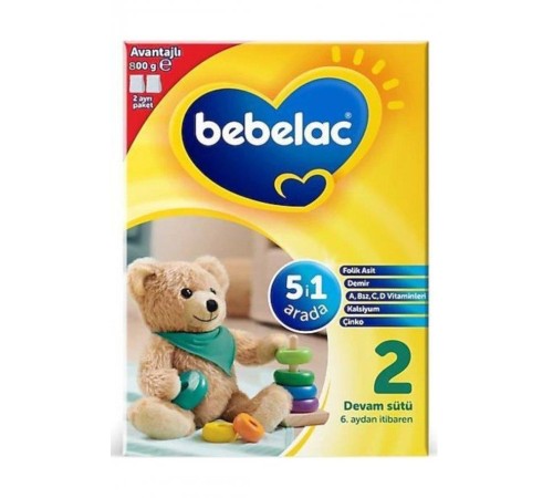 Bebelac Bebek Devam Sütü No2 800 Gr Bebelac Bebek Devam Sütü No2 800 Gr
