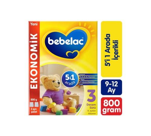 Bebelac Bebek Devam Sütü No3 800 Gr Bebelac Bebek Devam Sütü No3 800 Gr