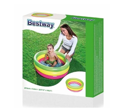 Bestway 3 Bölmeli Çocuk Havuzu 70x24 Cm 51128 Bestway 3 Bölmeli Çocuk Havuzu 70x24 Cm 51128