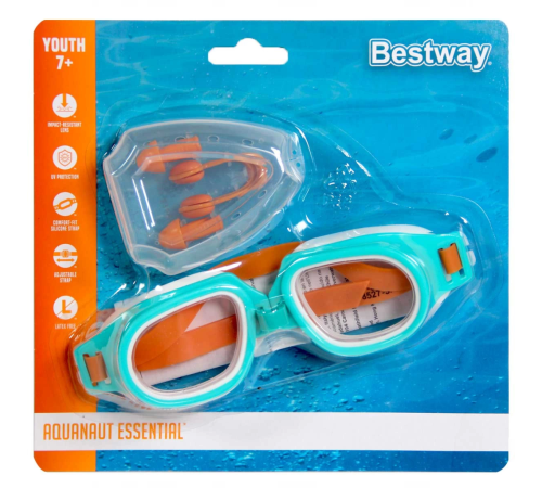Bestway Hydro Swim Kulak ve Burun Tıkacı Yüzücü Gözlük Seti 26034