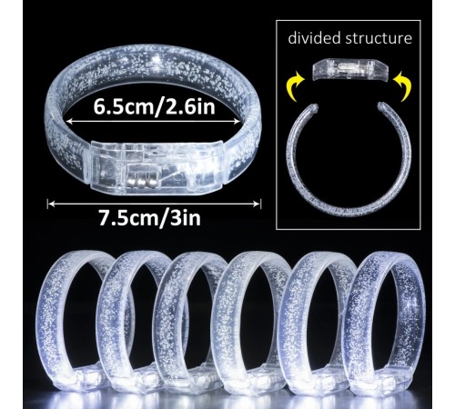 Beyaz-Gümüş Led Işıklı Baskı Yapılabilen Pilli Bileklik Bilezik 1,5 cm Genişlik Beyaz-Gümüş Led Işıklı Baskı Yapılabilen Pilli Bileklik Bilezik 1,5 cm Genişlik