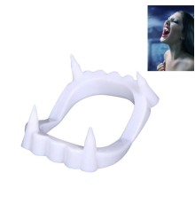 Beyaz Renk Çift Damak Takma Vampir Dişi