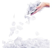 Beyaz Renk Gül Yaprağı Şekilli Konfeti 5 Paket 500 Adet