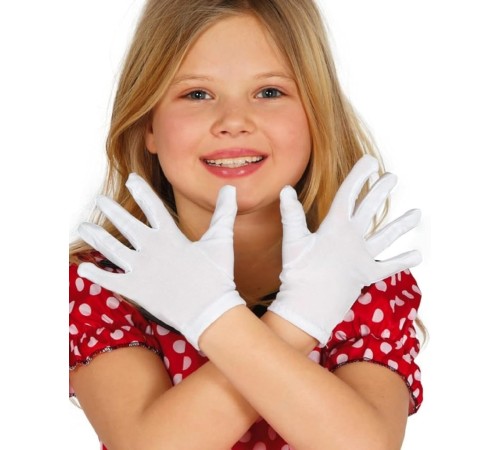 Beyaz Renk Likralı 23 Nisan 29 Ekim 19 Mayıs Gösteri Bando Eldiveni 10 Çift ( 20 Adet )