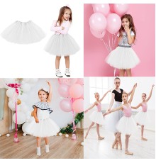 Beyaz Renk Tütü Etek Bale Eteği Gösteri Eteği Çocuk Bebek Boy