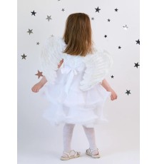 Beyaz Renkli Bebek Boy Melek Kanadı 25x45 cm