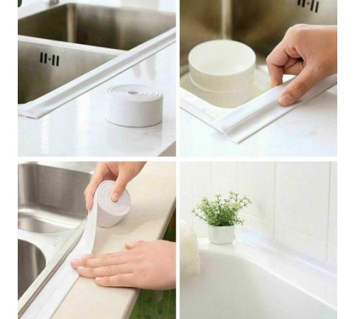 BEYAZ Su Sızdırmaz Lavabo Kenar Bandı (3.2m)