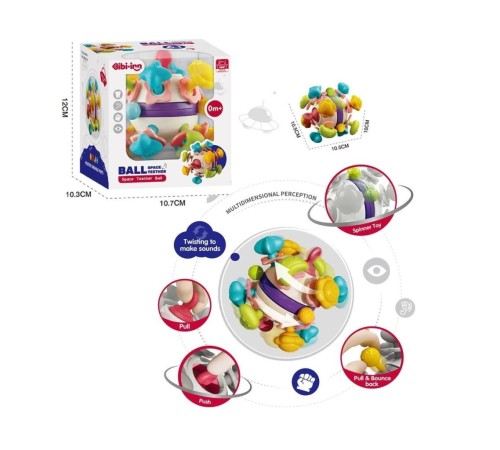 BIB6034-Vardem 6 in 1 Diş Kaşıyıcılı Bebek Topu BIB6034-Vardem 6 in 1 Diş Kaşıyıcılı Bebek Topu