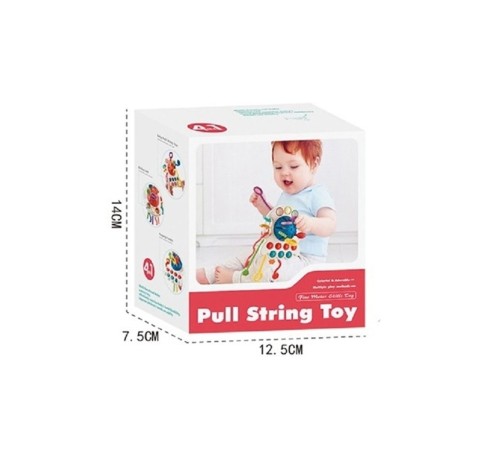 BIB68859-Vardem Duyusal Montessori Oyuncaklar  Toplu-Çekme İpli