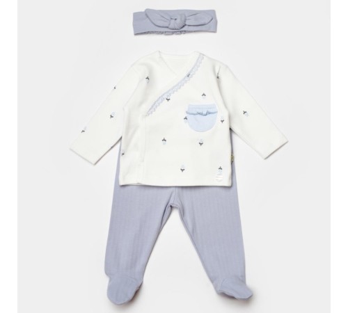 Bibaby Biorganic Love Floral 3 Parça Zıbın Seti 73346 Ekru Lila Bibaby Biorganic Love Floral 3 Parça Zıbın Seti 73346 Ekru Lila