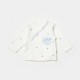Bibaby Biorganic Love Floral 3 Parça Zıbın Seti 73346 Ekru Lila