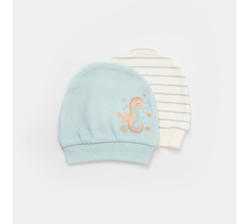 Save The Seahorse 2'Li Bebek Şapka 72231 Bej-Mint Save The Seahorse 2'Li Bebek Şapka 72231 Bej-Mint