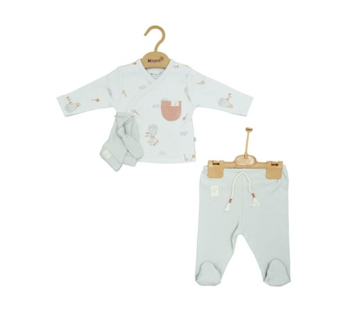 Bibaby Biorganic Teach Me 3'Lü Zıbın Set 73340 Red Bibaby Biorganic Teach Me 3'Lü Zıbın Set 73340 Red