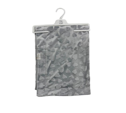 Bibaby Jacquard Heart 82x90 Battaniye 64727 Gri Bibaby Jacquard Heart 82x90 Battaniye 64727 Gri