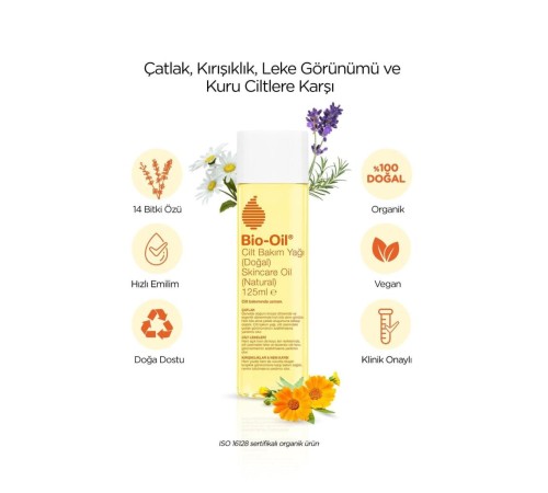 Bio-Oil Çatlak Karşıtı ve Natural Cilt Bakım Yağı 125ml Bio-Oil Çatlak Karşıtı ve Natural Cilt Bakım Yağı 125ml