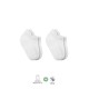 Bistyle 2'Li Sneakers Kaymaz Basic Penye Çorap BS20103 Beyaz Beyaz
