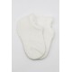 Bistyle 2'Li Sneakers Kaymaz Basic Penye Çorap BS20103 Ekru Ekru