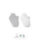 Bistyle 2'Li Sneakers Kaymaz Basic Penye Çorap BS20103 Gri Beyaz