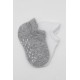 Bistyle 2'Li Sneakers Kaymaz Basic Penye Çorap BS20103 Gri Beyaz