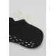 Bistyle 2'Li Sneakers Kaymaz Basic Penye Çorap BS20103 Siyah Ekru