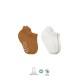 Bistyle 2'Li Sneakers Kaymaz Colours Penye Çorap BS20104 Ekru Hardal