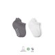 Bistyle 2'Li Sneakers Kaymaz Colours Penye Çorap BS20104 Gri Beyaz