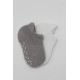 Bistyle 2'Li Sneakers Kaymaz Colours Penye Çorap BS20104 Gri Beyaz