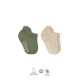 Bistyle 2'Li Sneakers Kaymaz Colours Penye Çorap BS20104 Nil Bej