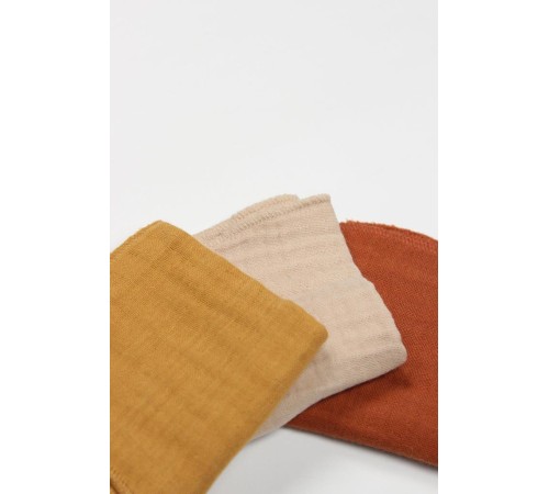 Bistyle 6'lı Müslin Mendil 20x20 cm 90106 Kiremit Bej Hardal