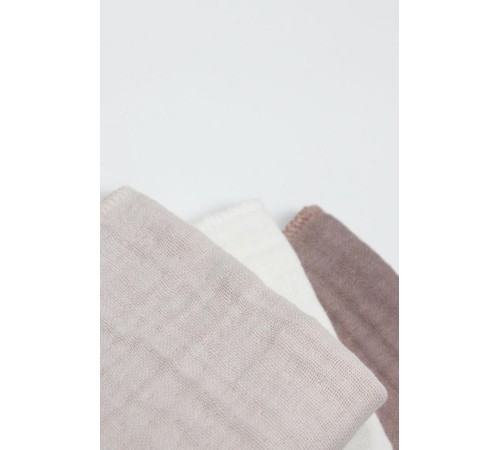 Bistyle 6'lı Müslin Mendil 20x20 cm 90106 Taş Ekru Antrasit