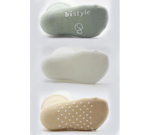 Bistyle Basic Kaymaz Penye Soket Çorap 3'Lü BS10106 Nil Ekru Bej Bistyle Basic Kaymaz Penye Soket Çorap 3'Lü BS10106 Nil Ekru Bej